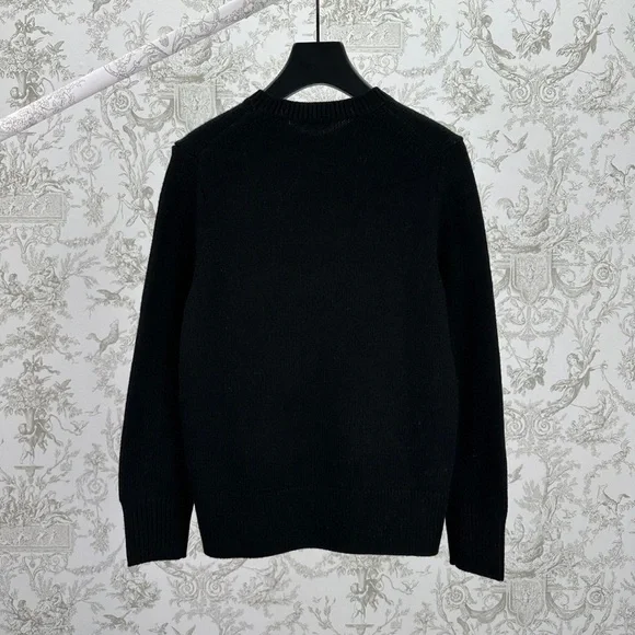 Burberry Black Knit with White Graphic